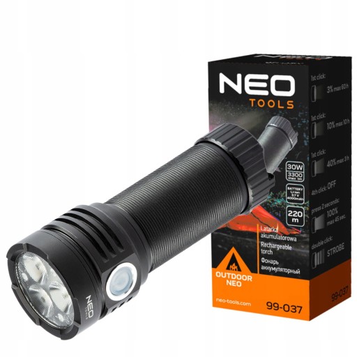 NEO USB перезаряжаемый фонарик 3300LM OSRAM P9 LED