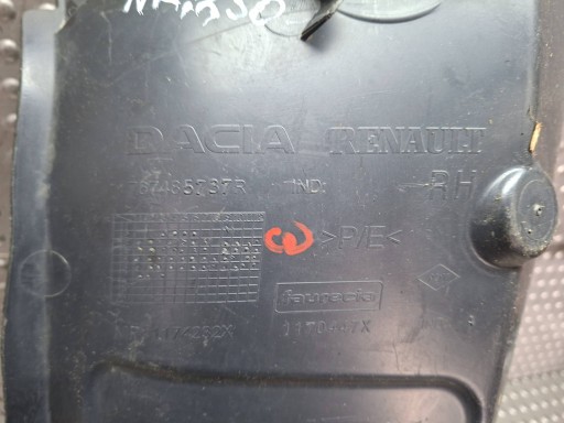 mudguard right rear part 767485737R DACIA LOGAN II MCV 2012