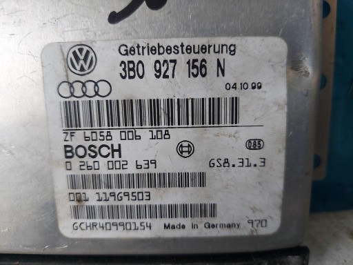 PASSAT B5 2.5 TDI 3B0927156N control unit gearboxes