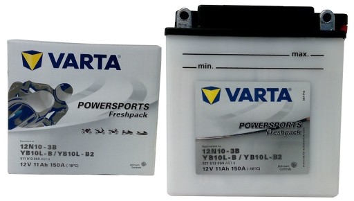 511013009A514 - Аккумулятор Varta YB10L-B2 12V 11ah 150A