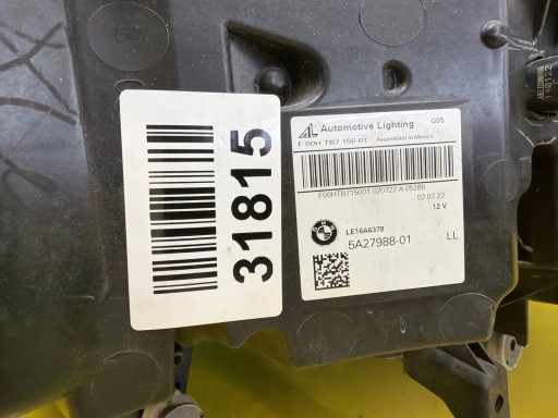 light right front BMW X5 X6 G05 G06 Full Led 5A27988-01
