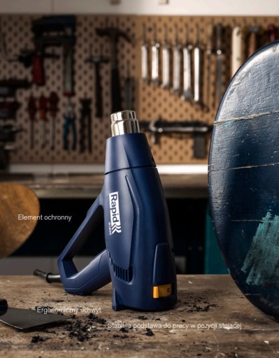 Тепловая пушка Rapid R1800 с двухступенчатым контролем температуры.