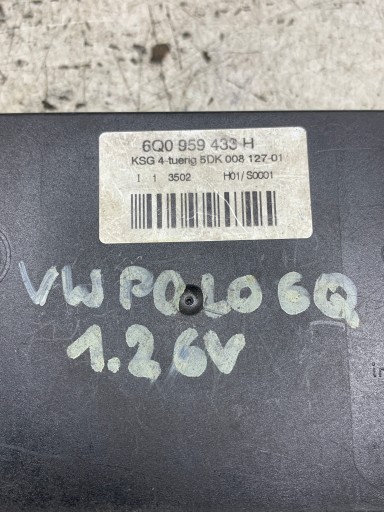 module control unit KOMFORTU 6Q0959433H VW