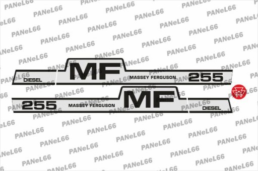 MF255v1 - Набір наклейок MASSEY FERGUSON 255-Варіант 1