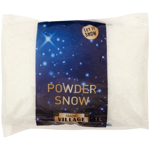 Umelý sypký sneh v jemných vločkách na dekodér veľmi realistický 1 L