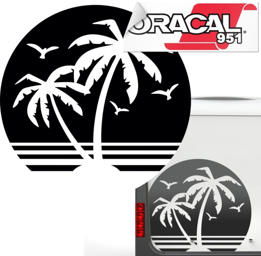 НАКЛЕЙКА НА КАМЕРУ PALMY прицеп 103x90см 951