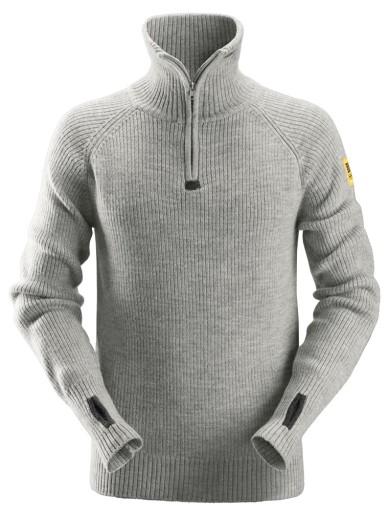 Вовняний пуловер Snickers 2905 р. XXL grey melange