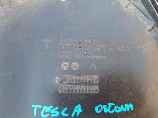 fedél alváz TESLA 3 TESLA Y 2020R->