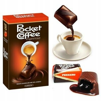 Ferrero Pocket Coffee espresso in milk & dark chocolate 18pc 225g