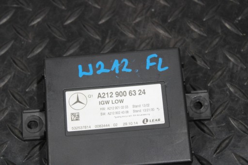 module control unit MERCEDES E-KLASA W212 LIFT A2129006324