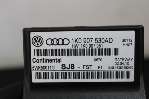 modulo centralina GATEWAY 1K0907530AD VW TOURAN 1T0 1T LIFT 1,9 TDI