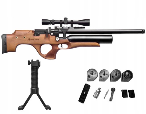 Пневматична зброя Kral Arms PUNCHER Knight NEMESIS PCP, калібр 5,5 мм, ствол з нарізкою
