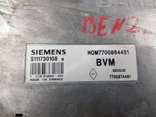 computer motore ECU 7700874461 RENAULT MEGANE