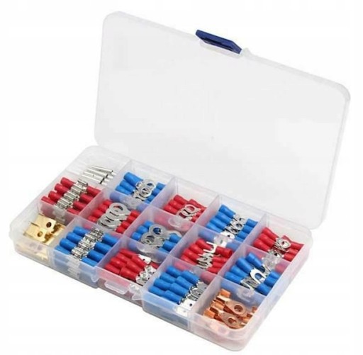 НАБОР ИЗОЛИРОВАННЫХ РАЗЪЕМОВ 300 ШТ + КОНТЕЙНЕР