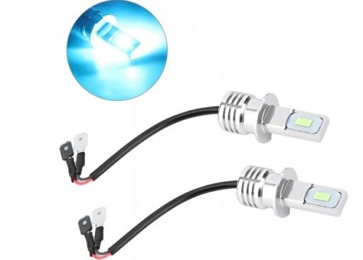 31827 - 2 шт. ЛАМПА H3 LED 80W 8000K СИНЯ