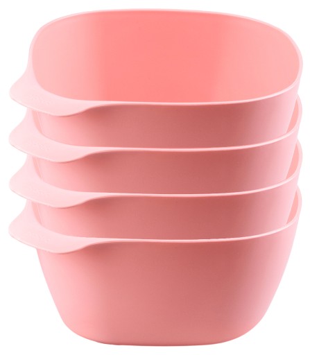 НАБІР З 4 МИСКІВ ДЕНЬ НАРОДЖЕННЯ BIRTHDAY PARTY РОЖЕВИЙ