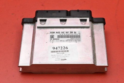 control unit computer of the engine 04E907309BH 0261S12609 SKODA OCTAVIA III 1.4 TSI