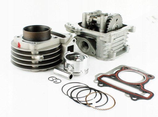 AB7V1328 - ЦИЛИНДР + ГОЛОВКА КПЛ .  4T GY6 80CCM (47mm) - с ОД