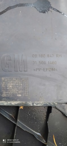 09180847 PARASALE Destra posteriore VECTRA C KOMBI SIGNUM