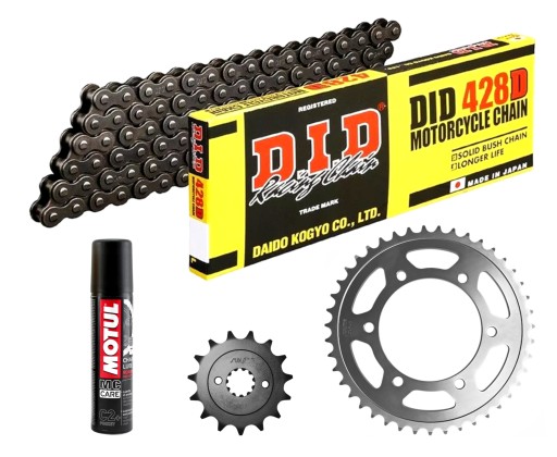 504310 - Приводная цепь HONDA CBR125R 2004-2010 DID428D