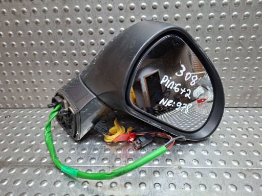 mirror exterior right 8 PIN PEUGEOT 308 T7 2007
