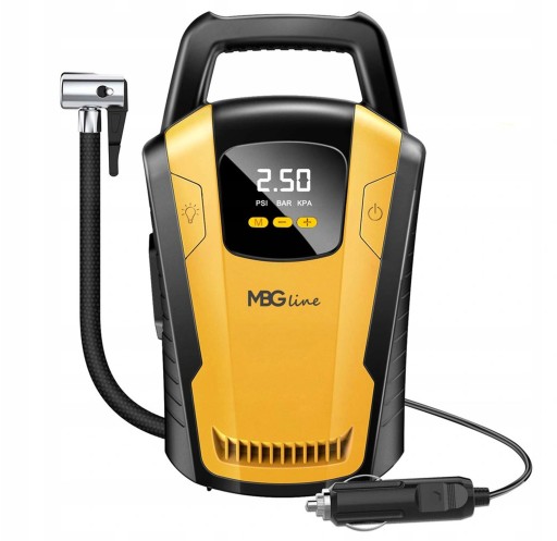 АВТОМОБІЛЬНИЙ КОМПРЕСОР НАСОС КОМПРЕСОР 12V LED ДЛЯ МАТРАЦІВ І Т. Д.