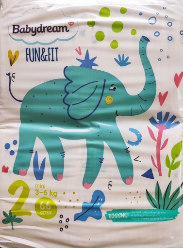 Підгузки BABYDREAM Fun\u0026Fit Mini2, 3-6 кг, 66 шт.
