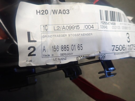 bumper bracket left rear part MERCEDES GLA W156 A156