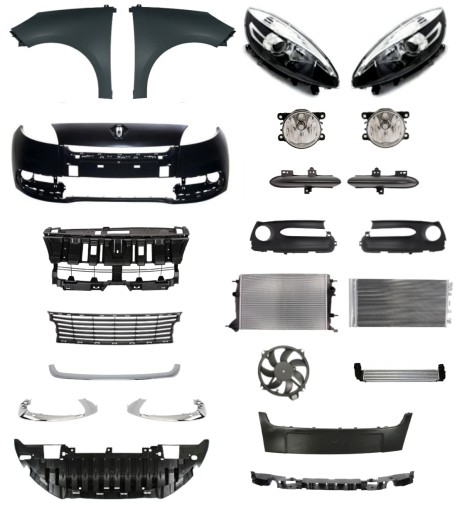 2054 - Renault Scenic 12-13 Бампер Крыло