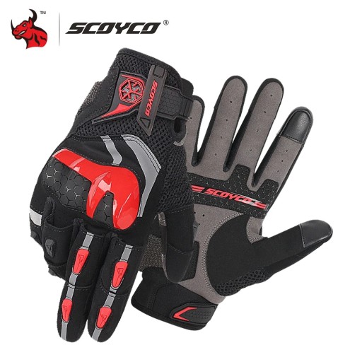 Мотоциклетні рукавички MC117 Red Style, розмір L