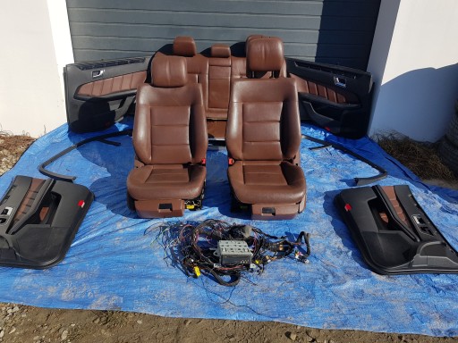 DVD Komplet wentylowane seats left right leather seat Mercedes W212 sedan