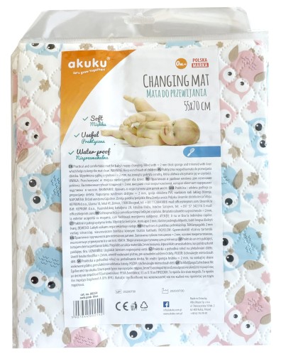 Простирадло Akuku для сповивання 70 см х 55 см 1 шт.