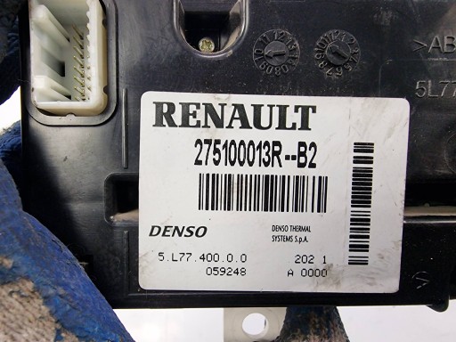 Unite commande clima 275100013R RENAULT MASTER III
