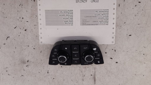 Panel Bouches buses Climatisateur air conditionné PIN Opel Astra J kombi 1,4T