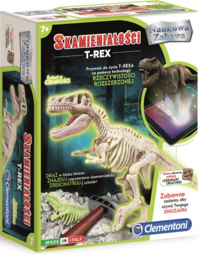 Творчий набір Clementoni Fossils T-Rex флуоресцентний 60889