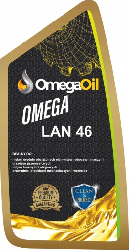ПОЛЬСКОЕ МАШИННОЕ МАСЛО OMEGA L-AN LAN 46 20L CZ-WA