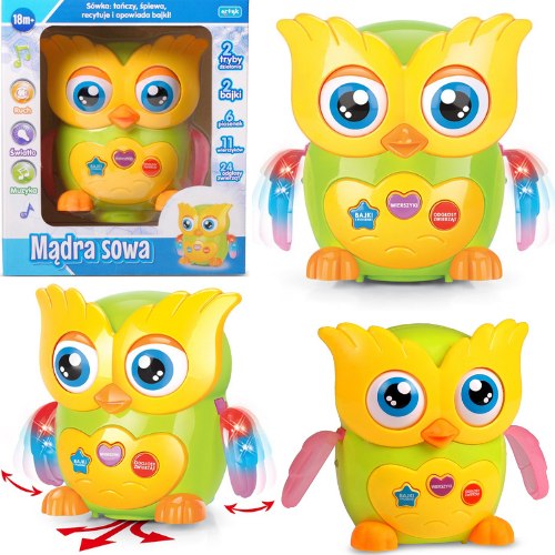 НАВЧАЛЬНА ІНТЕРАКТИВНА МУДРА СОВА СПІВАЄ КАЗКИ