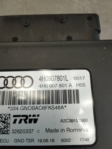Audi A6 C7 4G module electric brake 4H0907801L