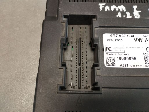 Skoda Fabia Mk2 Unité commande confort BCM 6R7937084E