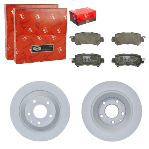 DF8053 - TRW ДИСКИ + КОЛОДКИ ЗАДНІ MAZDA CX-5 2.0/2.2 2011-17
