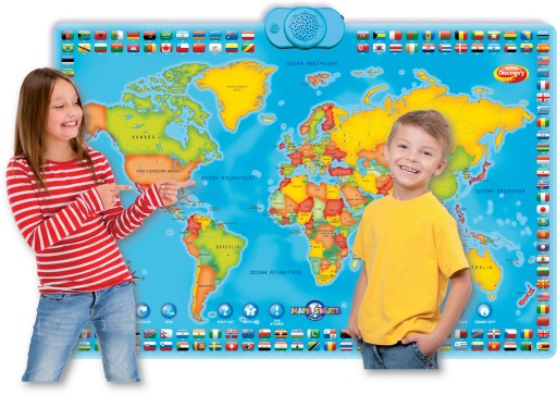 Політична карта Карта світу Dumel DD60853 30 см х 65 см