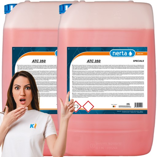 NERTA ATC 350 КИСЛОТА для ВИДАЛЕННЯ БЕТОНУ, ЦЕМЕНТУ, ІРЖІ 2x 25л