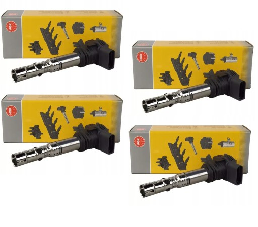 4x катушка зажигания audi a3 a4 b5 b6 b7 a6 c5 skoda vw golf 1.8t ngk u5003