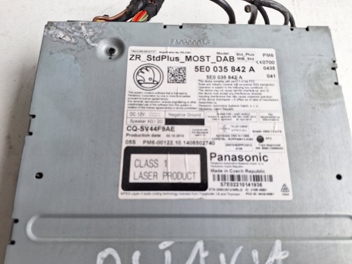 SKODA OCTAVIA III 13-17 player CD SD 5E0035842A