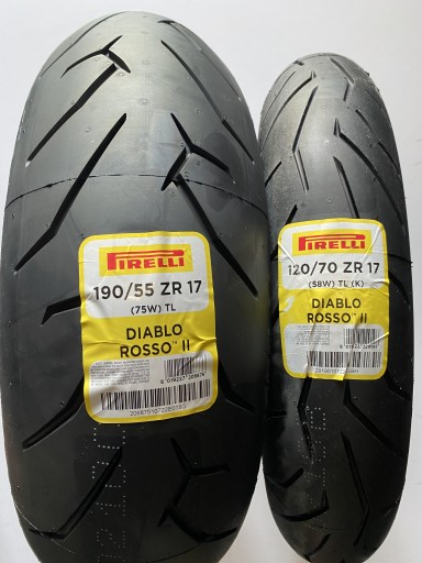ШИНИ PIRELLI DIABLO ROSSO II 120/70/17 190/55/17