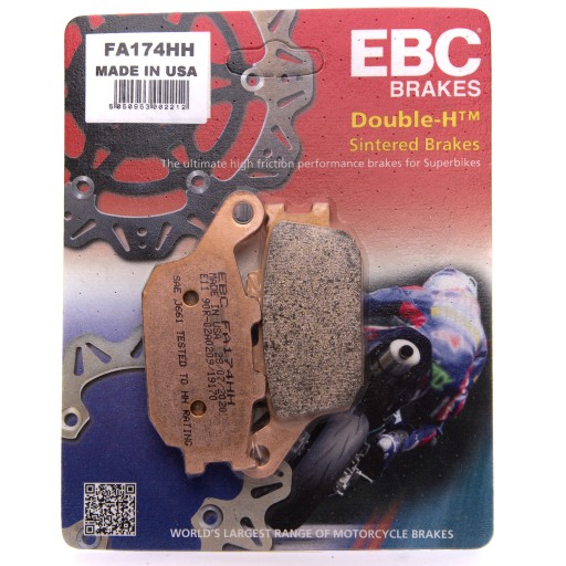 FA174HH - ГАЛЬМІВНІ КОЛОДКИ EBC SUZUKI SV 1000 03-07 ЗАДНІ