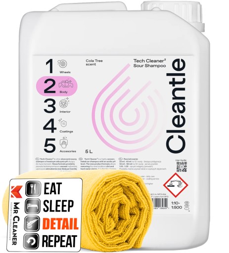 Cleantle Tech Cleaner2 кислотный шампунь для автомобиля 5л
