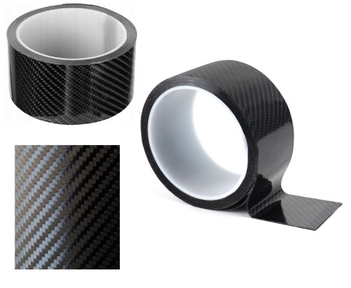 Накладки на пороги декоративная лента CARBON - 5m