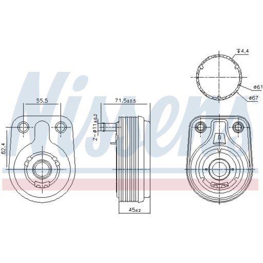 91372 - МАСЛООХОЛОДЖУВАЧ I30 CEED PROCEED XCEED 16- 1.4