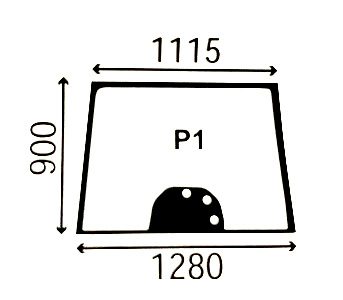 ВІТРОВЕ СКЛО MASSEY FERGUSON VALMET 3777602M2